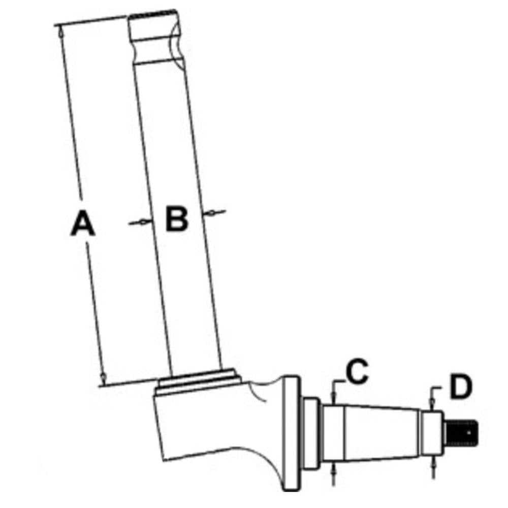 RH / LH Spindle Fits Case/International Harvester Replaces 67526C1