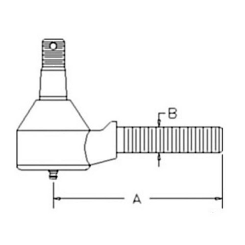 Right Hand Thread Tie Rod End Fits Kubota Replaces 1904-0022