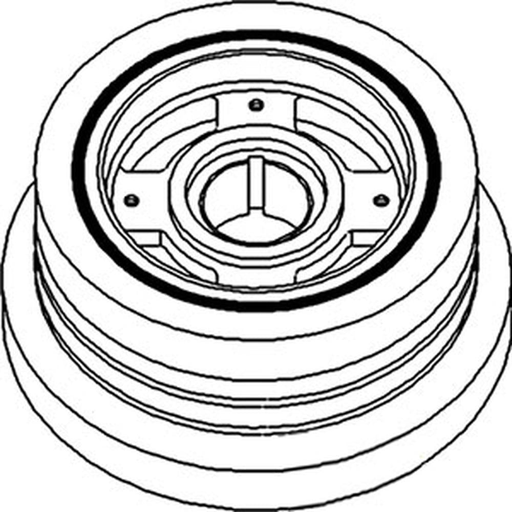 Crankshaft Dampener Pulley Fits International 1486 1466 Fits Case IH 1660 1680