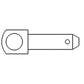 6C04065610 New Drawbar Pin Fits Kubota Tractor Models B2100 B7300