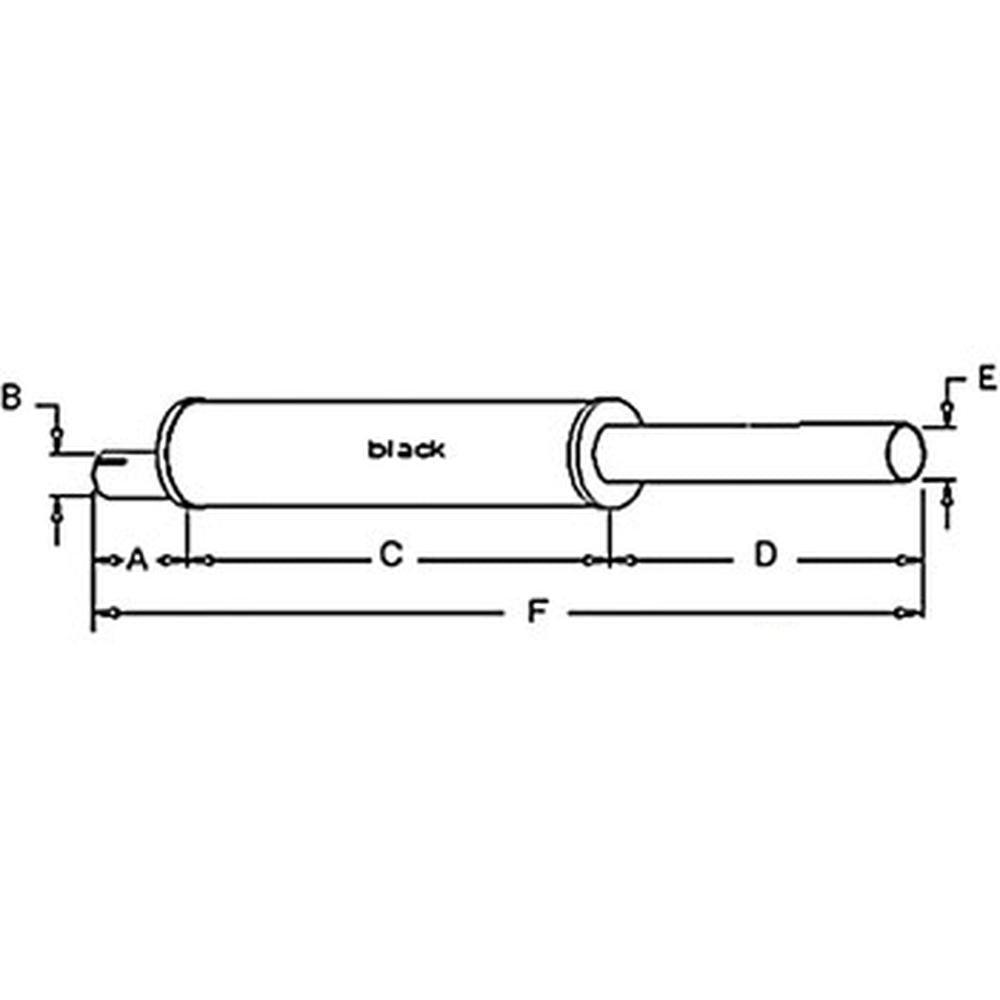 A-70207310 Muffler - Fits Allis-Chalmers Tractor Models 160, 6040