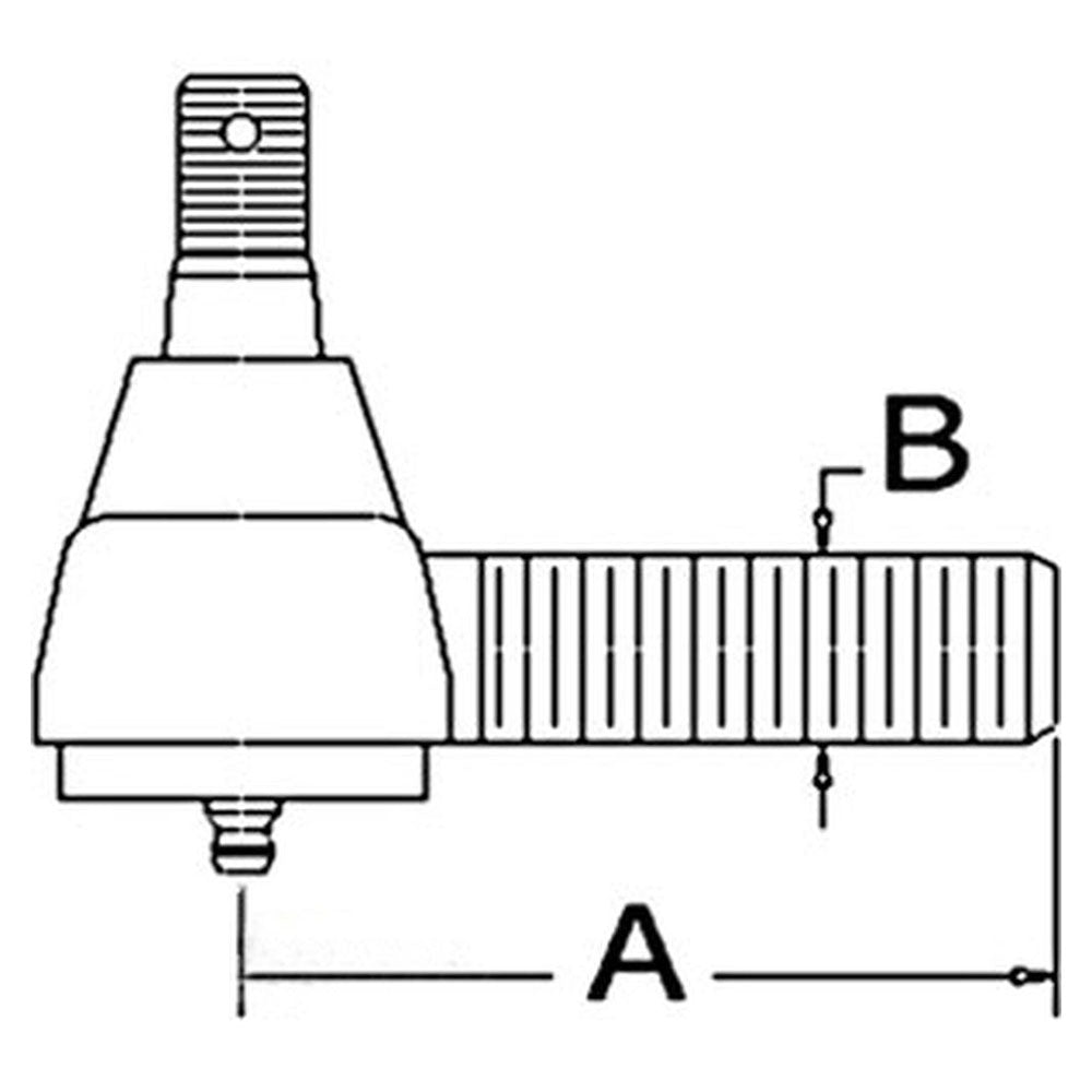 70207726 New LH Tie Rod End Fits Allis Chalmers AC Tractor Models B C