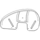 70224934 New RH Fender w/o Bracket Fits Allis Chalmers Tractor WD WD45