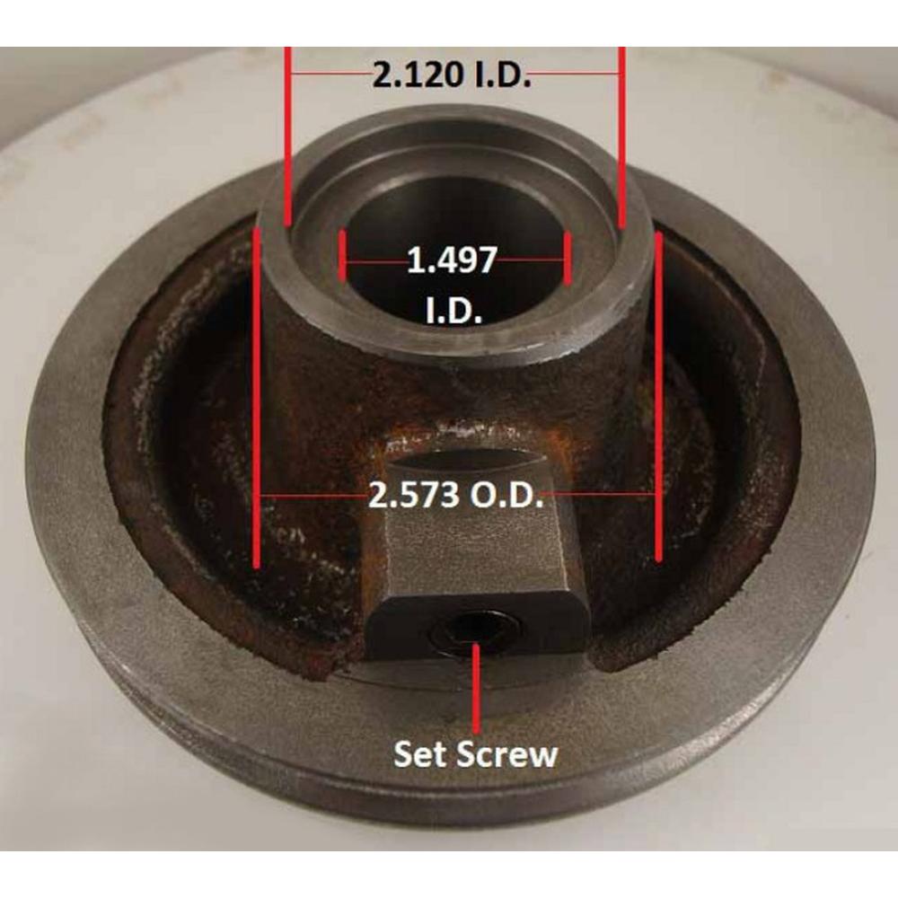 70227395 New Double Groove Crankshaft Pulley Fits Allis Chalmers WD WD45