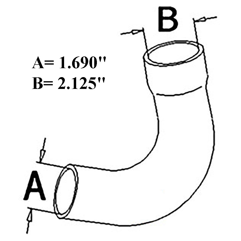 Upper & Lower Radiator Hose Set Fits Allis Chalmers Replaces 243014