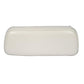 Seat Cushion Upper Backrest with Wood Back - Vinyl White Fits Allis Chalmers