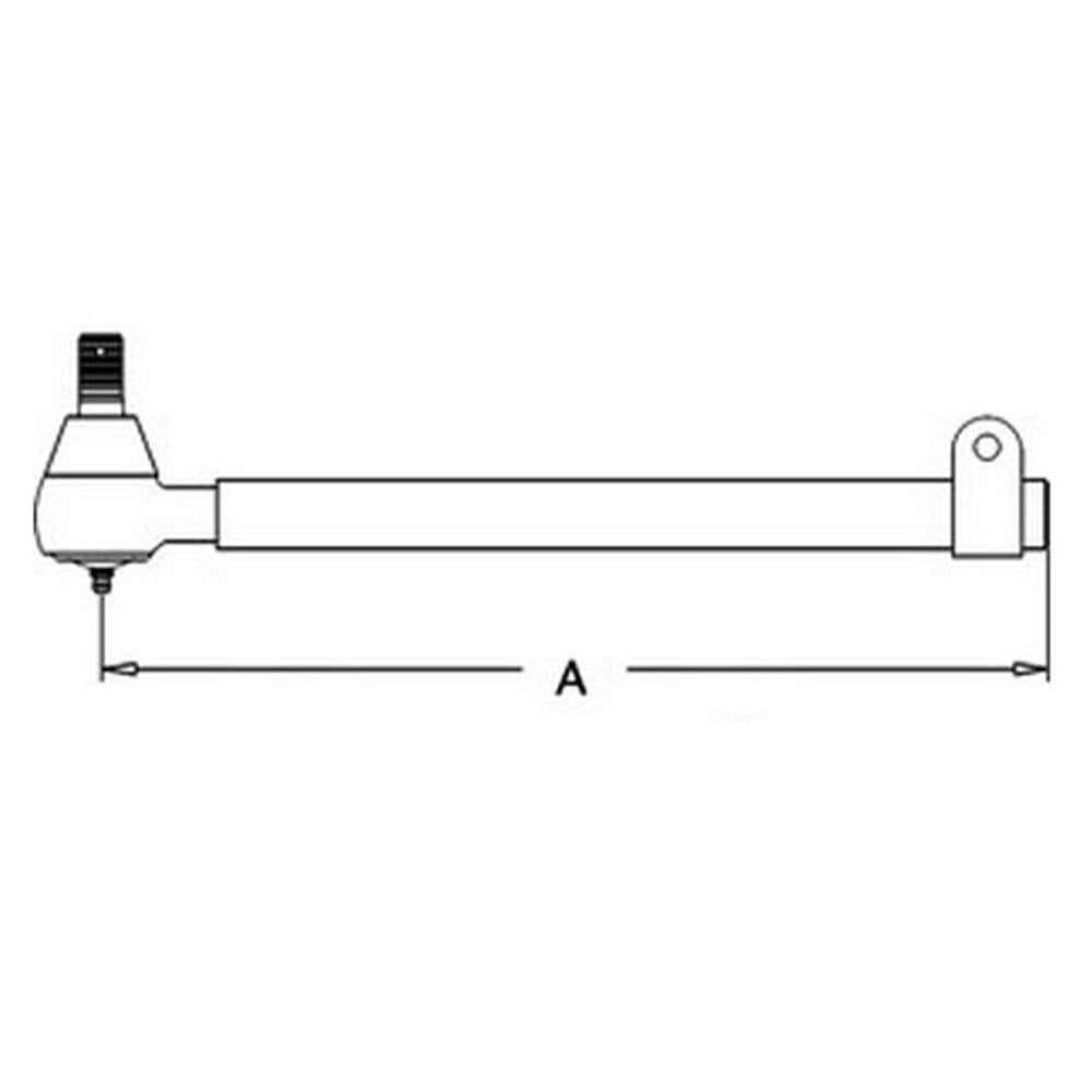 Female Tie Rod - Fits Allis Chalmers - 70254661 - Replaces 250142
