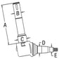 Spindle - Left Hand Fits Allis Chalmers 7040 7060 7045 7050 7080 7010 7000 7020