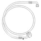 70276112 New Compressor to Condensor Line Fits Allis Chalmers 8030 8050 8070