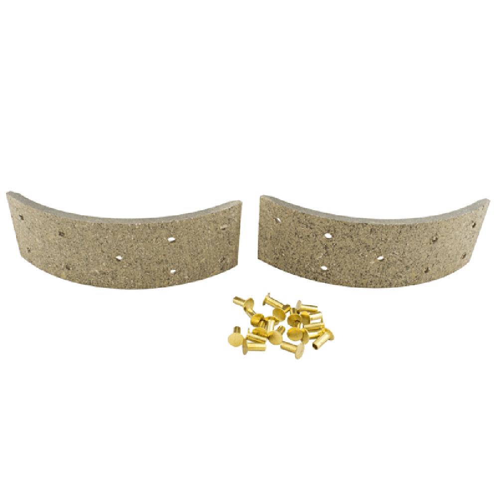 Brake Shoe Linings with Rivets Fits Allis Chalmers Replaces 231633