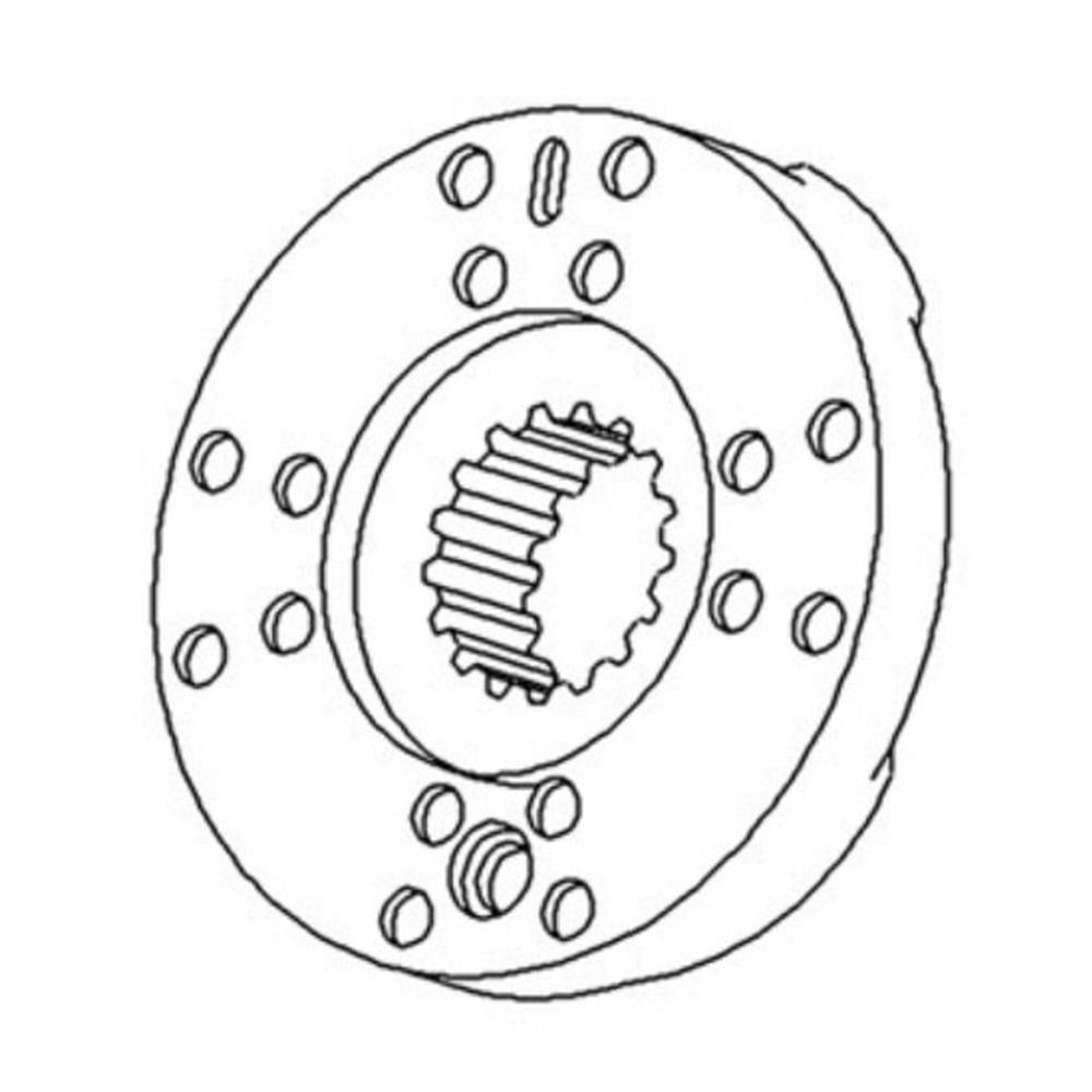 Brake Plate Assembly with Lining Fits Allis Chalmers 175 180 185 70277326