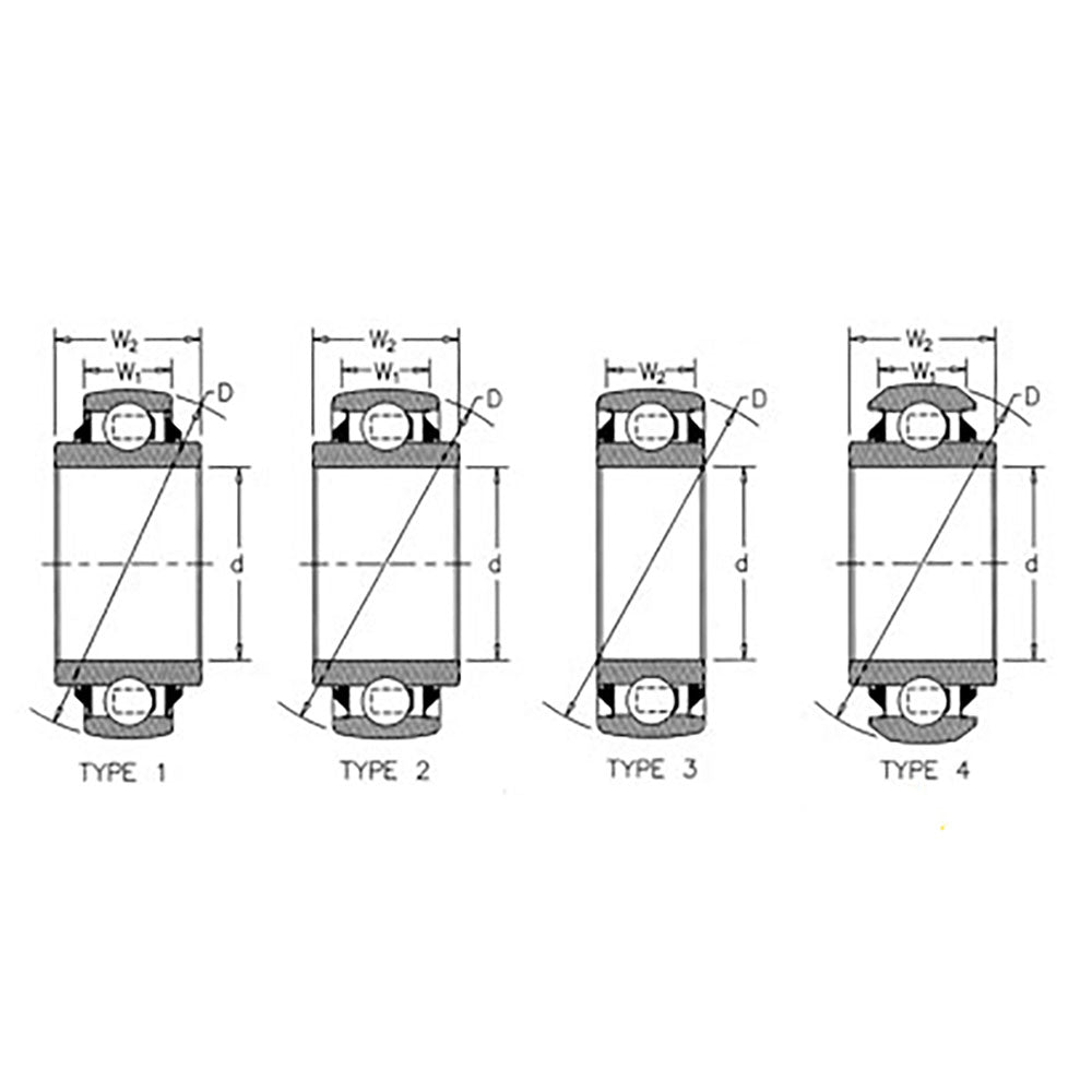 70430480 Pre-Lubed Spherical Round Bore Tractor Disc Bearing