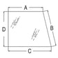 70573642 Rear Side Glass Fits Allis Chalmers Tractor 200 2100 220