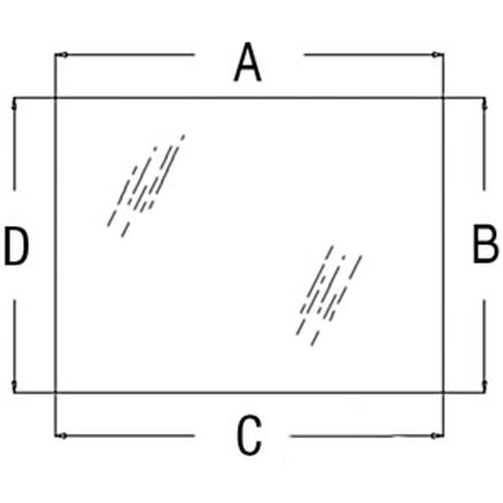 70573643 New Rear Glass Tractor Window Fits Allis Chalmers 200 210 220 Tractors