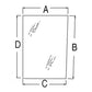 WN-70577184-PEX Glass, Side, LH Fits Allis Chalmers 7000 7030 7040 7050 7060