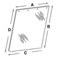 70591658 Side Rear Glass (RH/LH) Fits Allis Chalmers 7000 7010 7020 7045