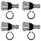 Qty 4: Front Suspension Ball Joint Fits Polaris Replaces 7081665