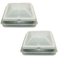 Pack of (2) Roof Vent Non-Powered with Exchange Lid - 14" White
