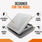 Pack of (4) Roof Vent Non-Powered with Exchange Lid - 14" White