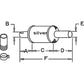 71117541 Muffler for Gleaner Combine A B R Diesel 12" Long 2.5" O.D. 2 3/8" I.D.