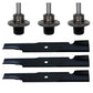 Spindles & Blades Kit for 48" SCAG Sabre Tooth Tiger-Turf Tiger-Wild Fits CA