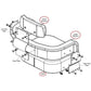3 Pc Seat Cushion Set Fits International Harvester Combine 105 205 315 403 715