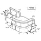 7153 Vinyl Seat w/ Hardware Fits Case-IH Tractor Models 504 656 706 +