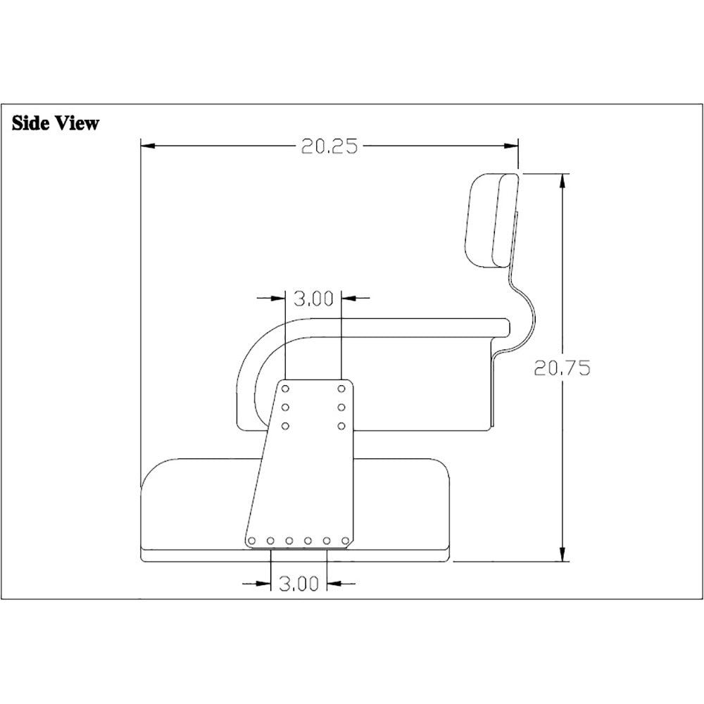 7153 Vinyl Seat w/ Hardware Fits Case-IH Tractor Models 504 656 706 +