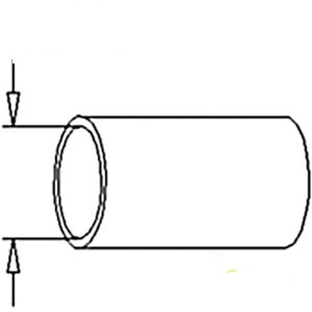 S.63043 Bottom Hose, Inner of Hose Smaller End: 39mm, Fits Case IH