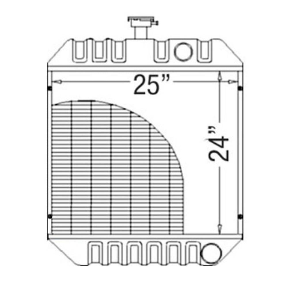 Radiator fits White 6144 6125 6145 72508105