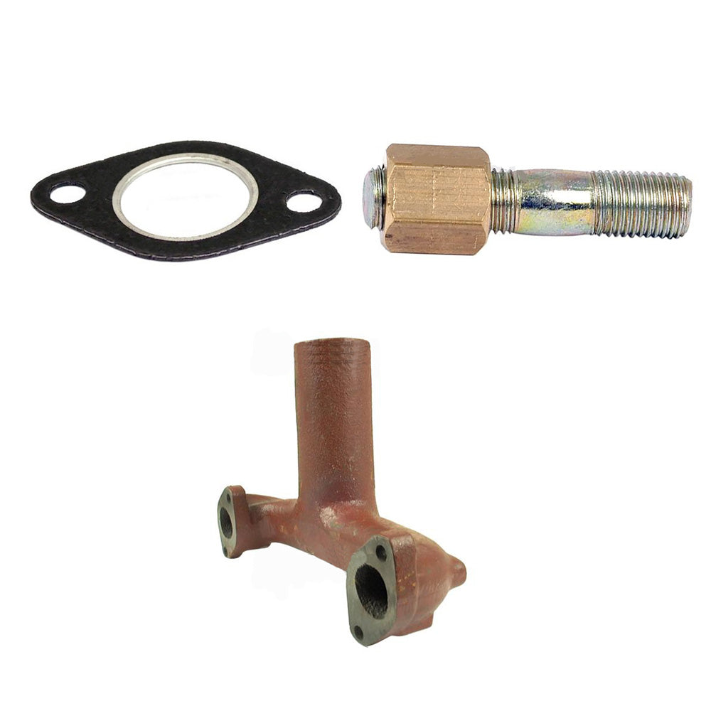 Replacement Aftermarket Vertical Exhaust Manifold Kit Fits Ford New Holland Dexta Super Dexta