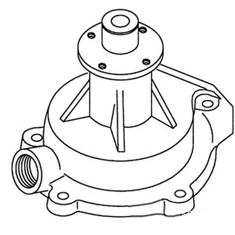 1606-6202 Fits Allis Chalmers Water Pump 180; 185; 190; 190XT; D21