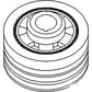 74009848 Crankshaft Dampener Pulley Fits Allis Chalmers 7000 7010