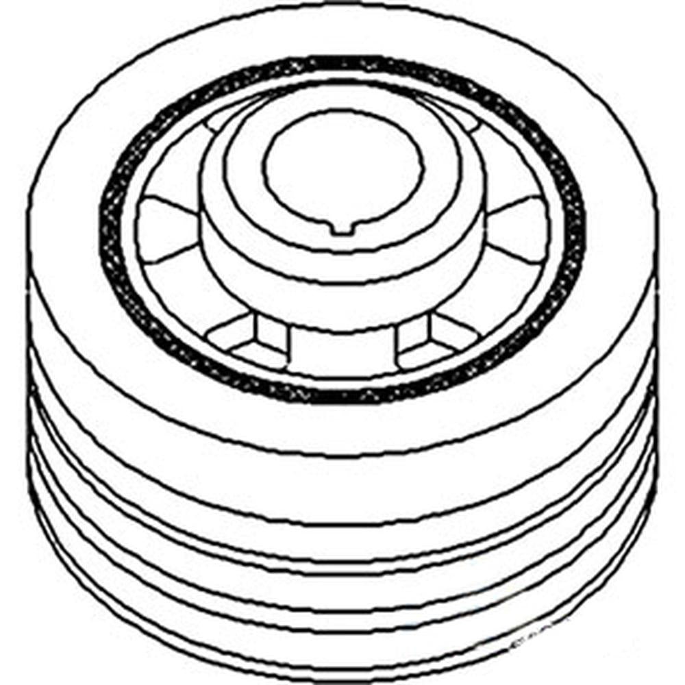 74009848 Crankshaft Dampener Pulley Fits Allis Chalmers 7000 7010