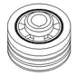 74009848 Crankshaft Dampener Pulley Fits Allis Chalmers 7000 7010