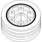 Crankshaft Pulley Fits Allis Chalmers 7045 7050 74037126 74028472 fits Gleaner