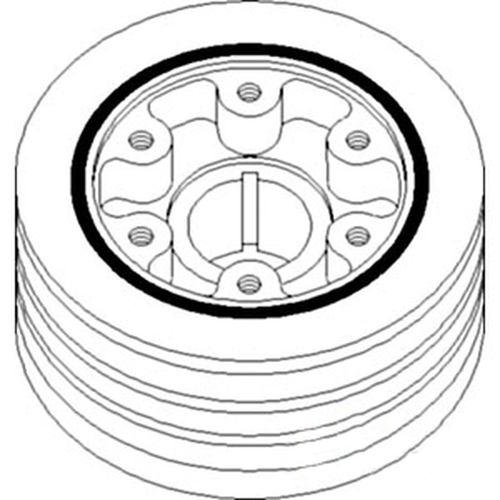 Crankshaft Pulley Fits Allis Chalmers 7045 7050 74037126 74028472 fits Gleaner