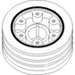 Pulley 74037126 Fits Allis Chalmers 7030 7040 7045 7050 7060 8030 8050