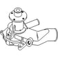 74062321 Water Pump Fits Allis Chalmers Tractor 7010 7020 8010 Combine L2 L3 M2