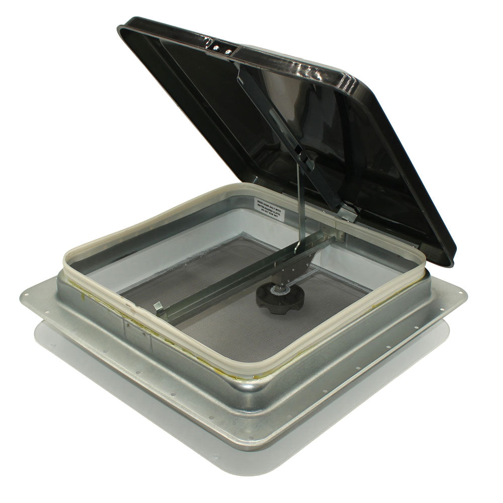 74111A-C1G1 Replacement 14" White Roof Vent w/ Smoke Colored Lid