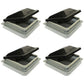 Title: Short 74111A-C1G1 Set of (4) Replacement 14" White Roof Vent w/ Smoke Col