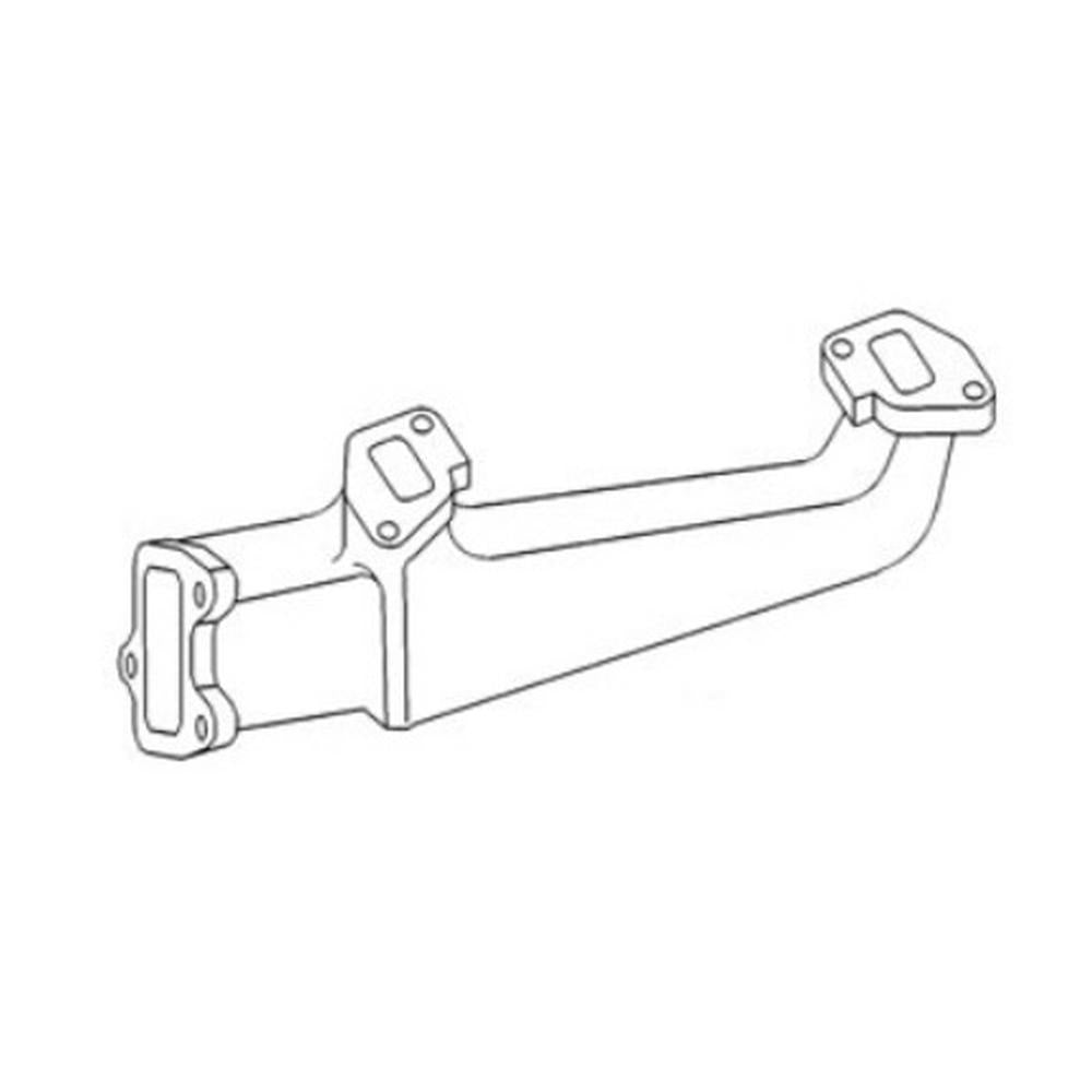 741764M1 Exhaust Manifold Fits Massey Ferguson 255 265, 275, 50C, 50D