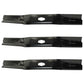 (3) Blades Fits MTD 742p05086-L 742-05086-L 54" Fits Cub Cadet Fits Troy Bilt