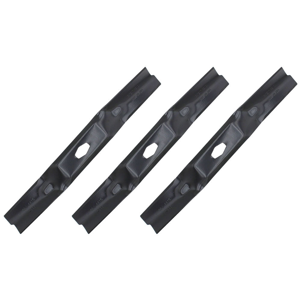 Three Mower Blades 742P05086-L Fits Cub Cadet 54" Cut Deck 14AQA3CM010