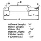 Muffler fits Long 260 350 560 610 360 460 510 550 310 445 745967-L