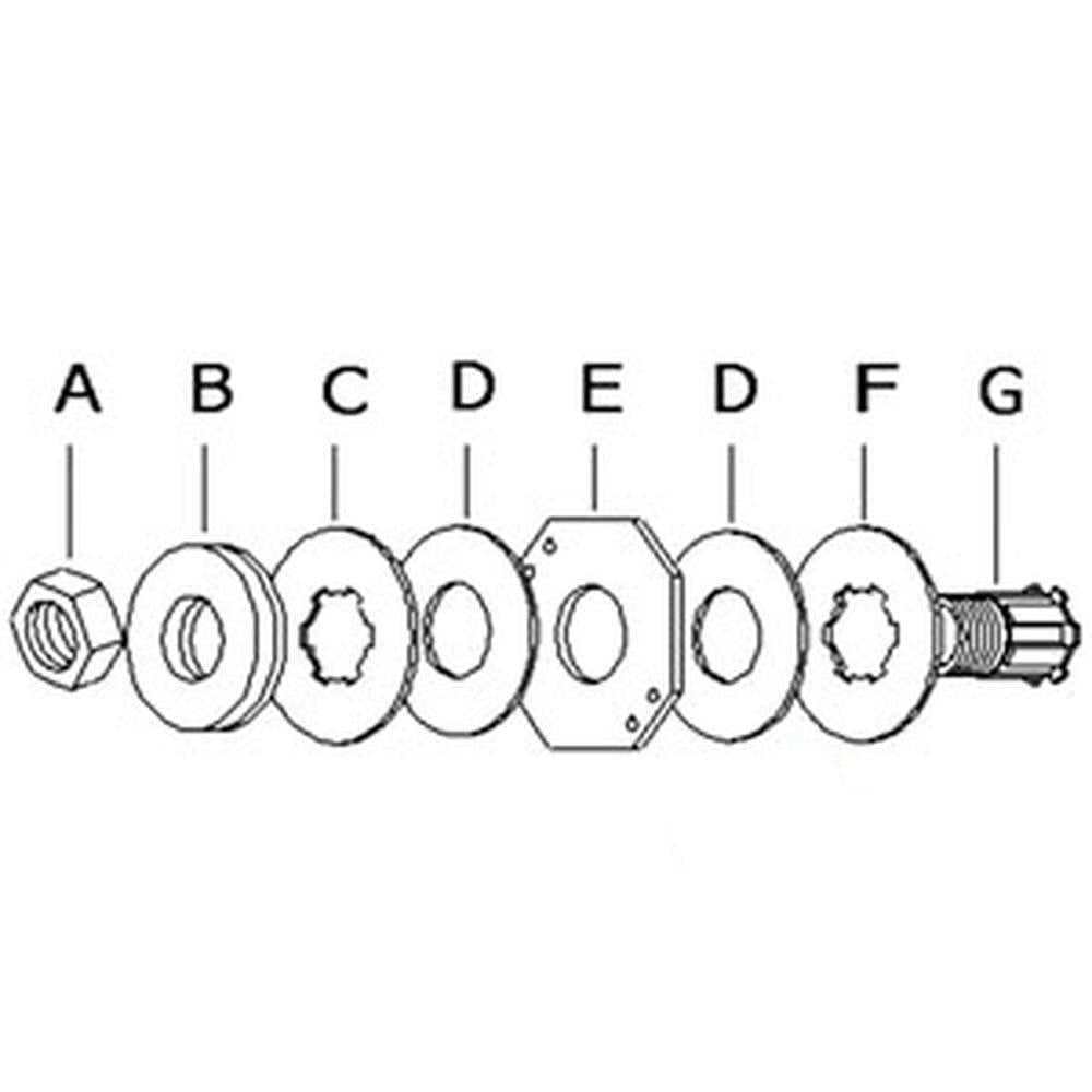Slip Clutch Assembly fits Hardee T160LT T160LTO T166LT T166LTO T172LT T172LTO
