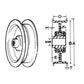 Flat Idler Pulley with Flanges Fits Bolens Replaces 756-0365