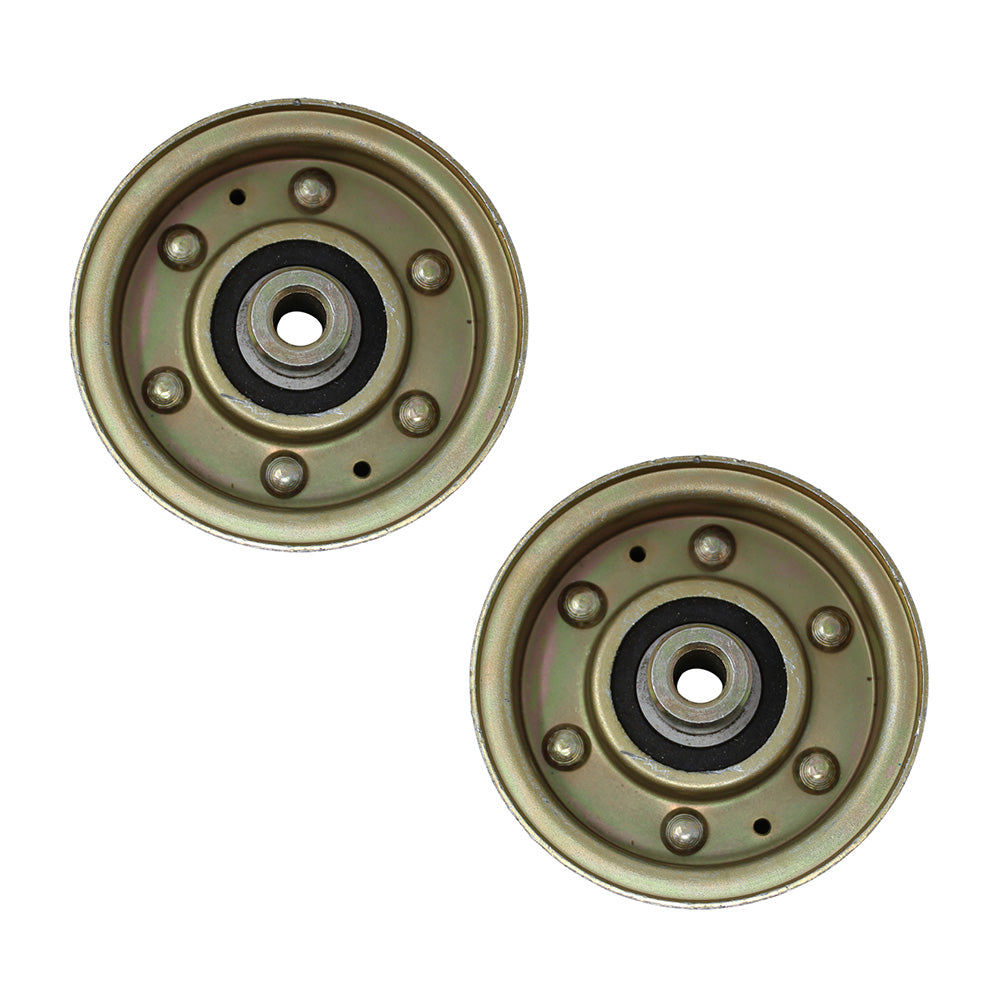 Qty 2: Flat Idler Pulley Fits Exmark Replaces 1-303076
