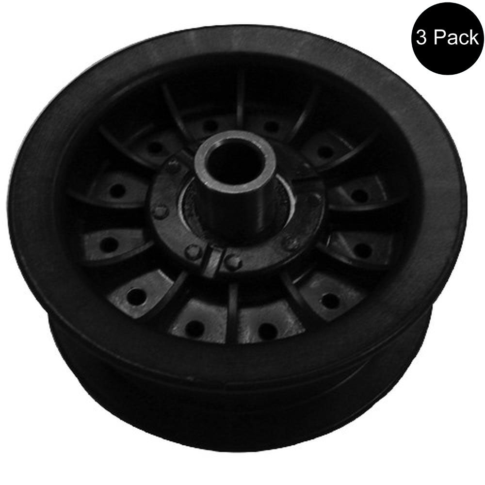 Qty 3: Flat Idler Pulley Fits Toro Replaces 112-3687