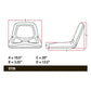 Black Vinyl High Back Seat Fits Cub Cadet Replaces 757-3001A
